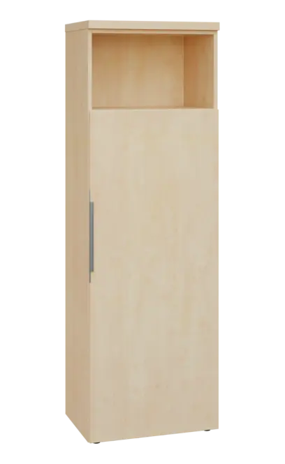 SIN 5 - 6DN kancelářská skříň, 1-dveřová/nika, pravá, 1820x600x400, bříza světlá